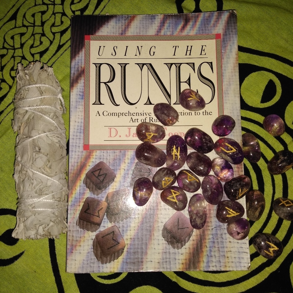 Wiccan ruins with book included